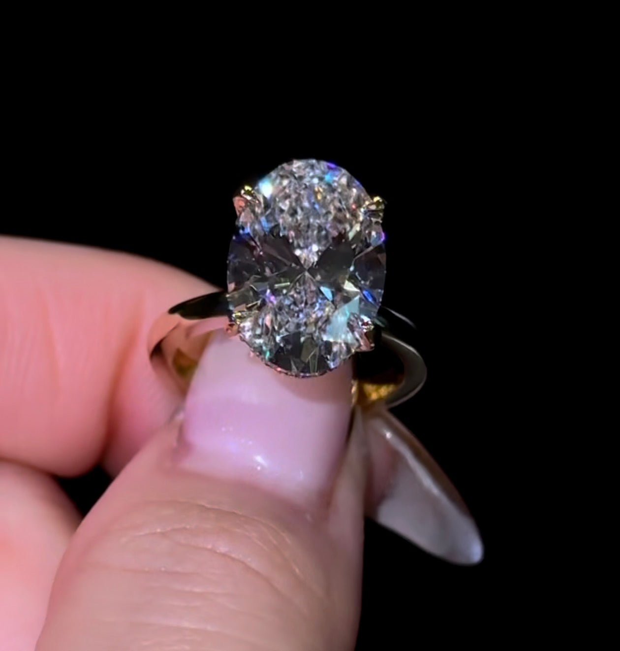 Oval Hidden Halo - Jewels of America