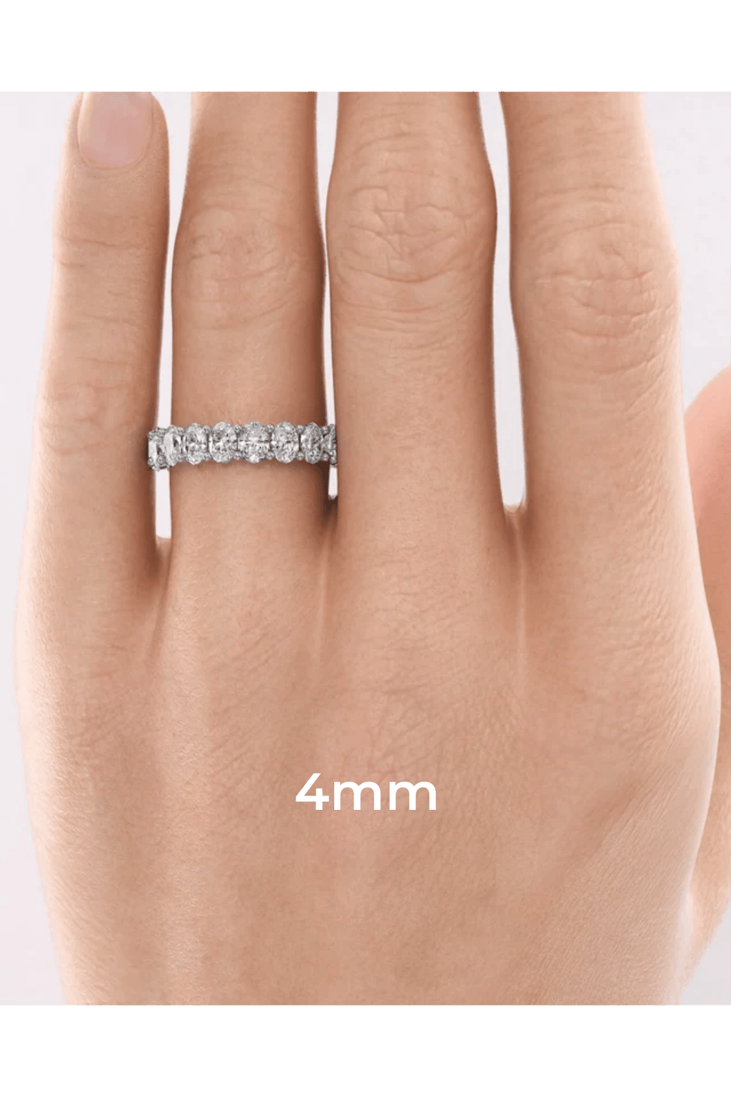 Oval U Prong Eternity - Jewels of America