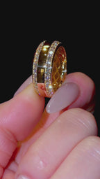 Men’s 8mm Diamond Bevelled Edge Band