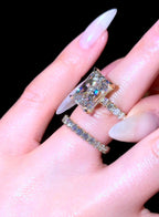 Radiant Pavé Cathedral Set - Jewels of Toronto