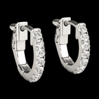 Round Diamond Huggie Earrings - Jewels of Toronto