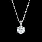 Round Diamond Solitaire Pendant - Jewels of Toronto