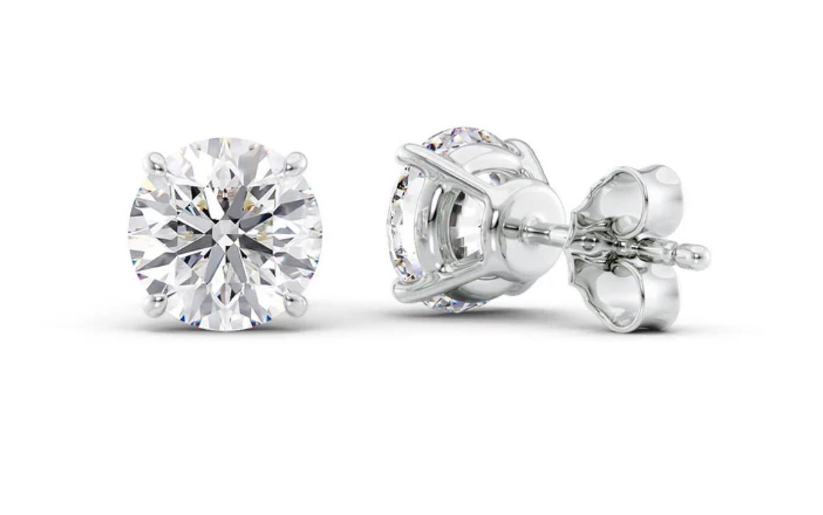 Round Diamond Studs - Jewels of America