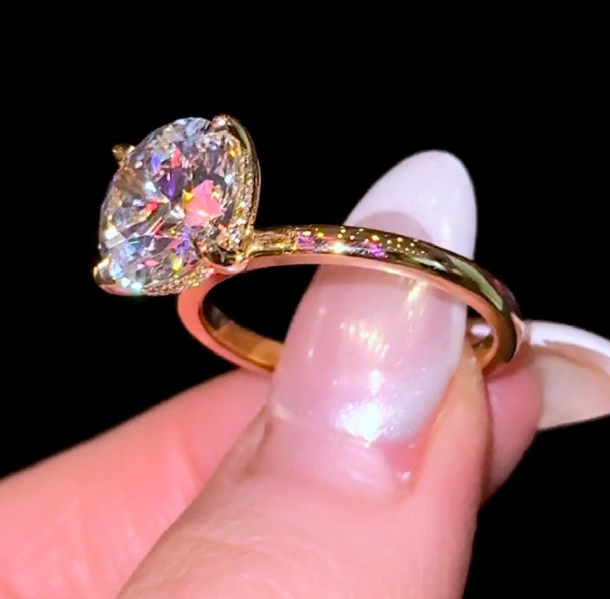 Round Hidden Halo - Jewels of America