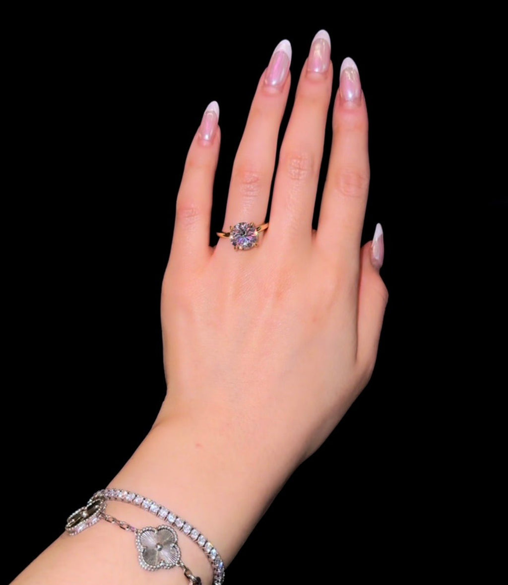 Round Hidden Halo - Jewels of America