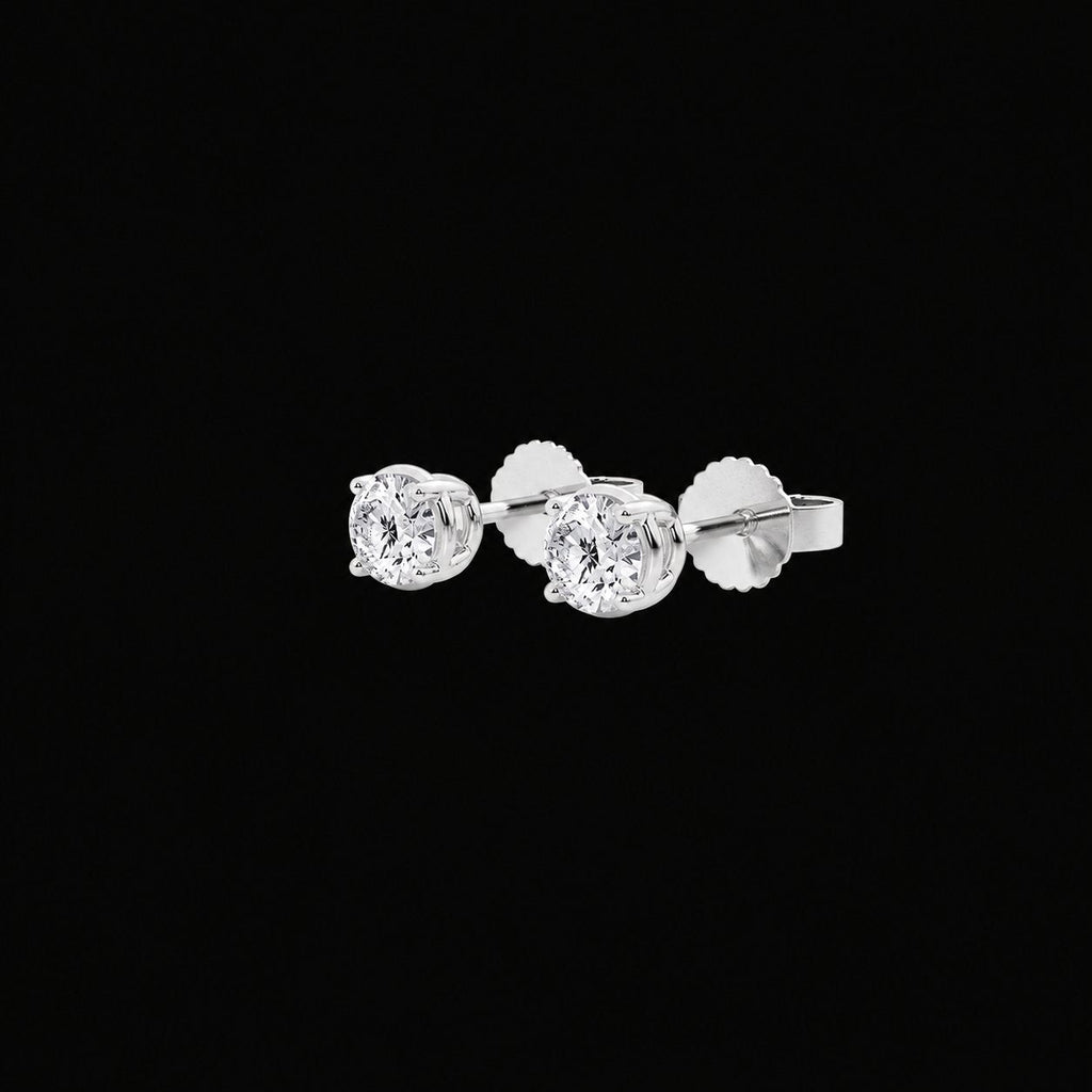 Round Lab Grown Diamond Stud Earrings - Jewels of Toronto