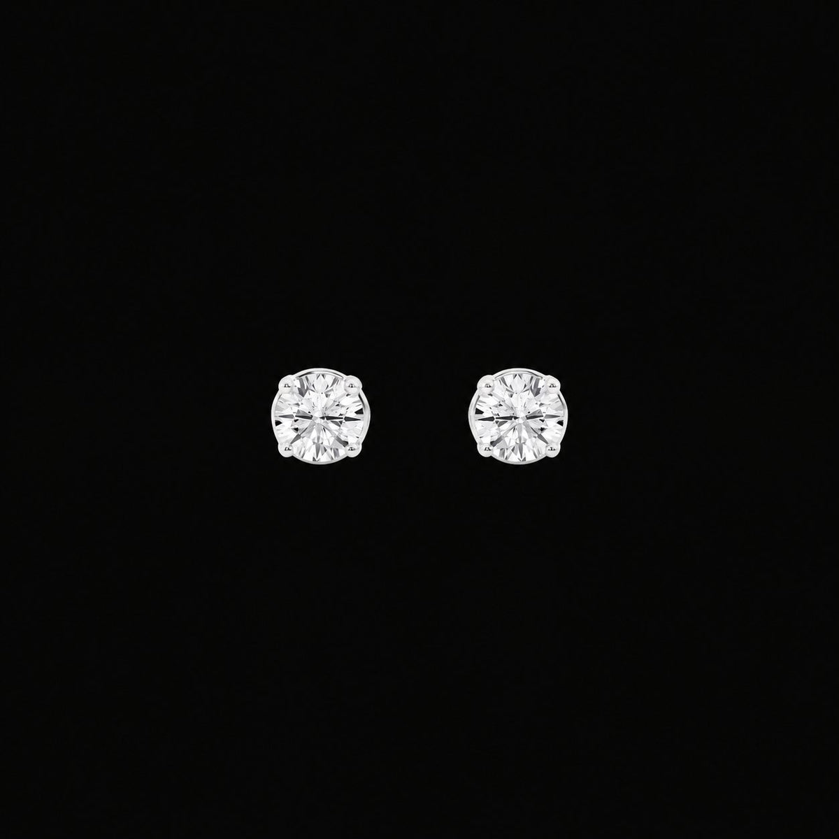 Round Lab Grown Diamond Stud Earrings - Jewels of Toronto