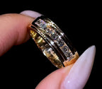 Stepped Edge Wedding Band - Jewels of Toronto