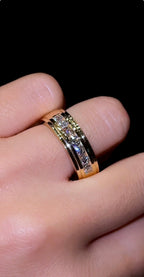 Stepped Edge Wedding Band - Jewels of Toronto