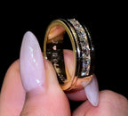 Stepped Edge Wedding Band - Jewels of Toronto